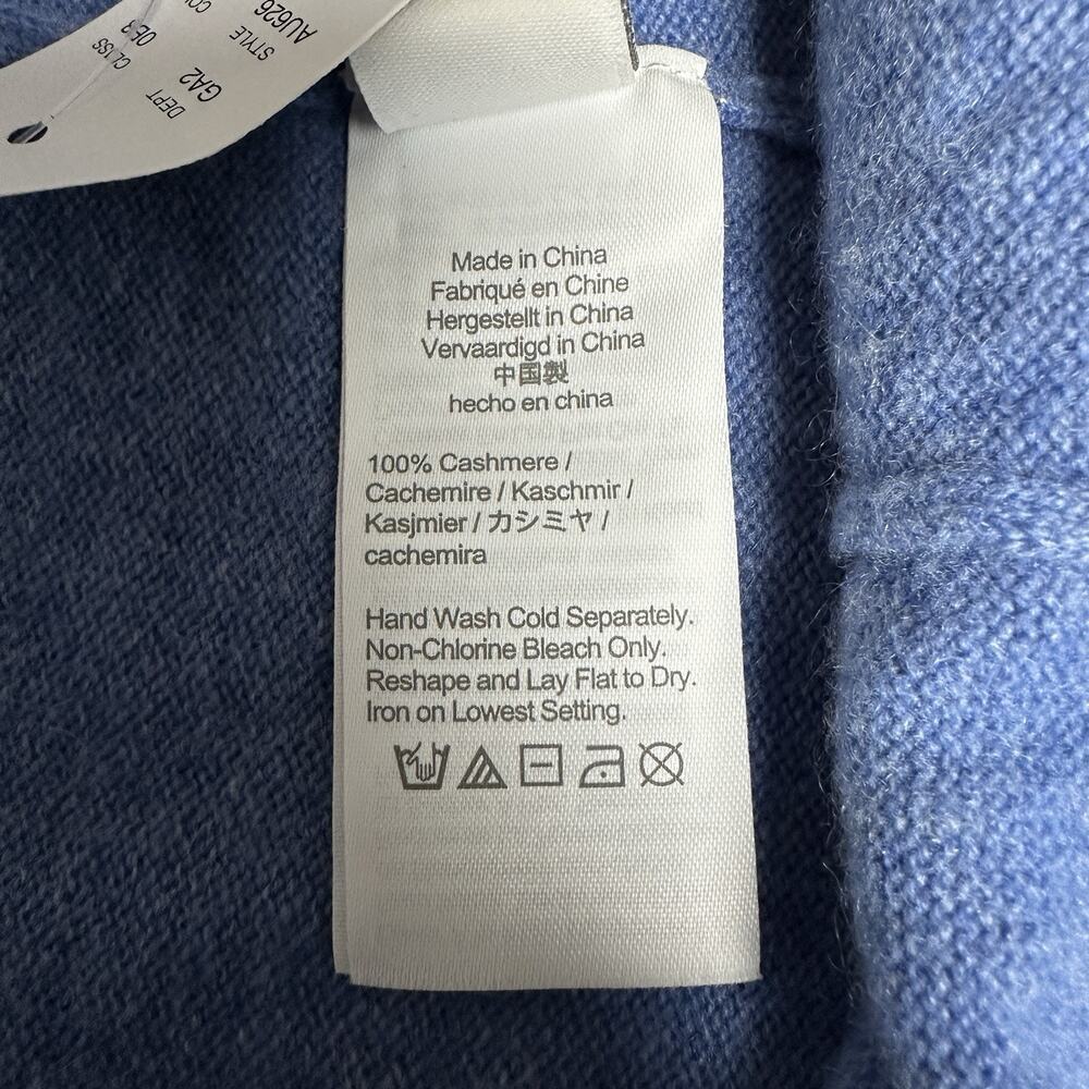 J Crew 100% Cashmere High Rise Jogger Pants Womens M NWT Heather Blue Tie Waist - Picture 3 of 11